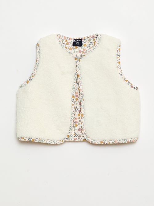 Setje - Vest met schapenvachteffect + T-shirt + legging - 3-delig - Kiabi