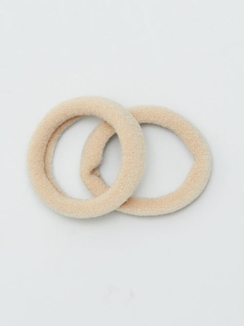 Setje met 10 elastiekjes in schuimstof - Kiabi