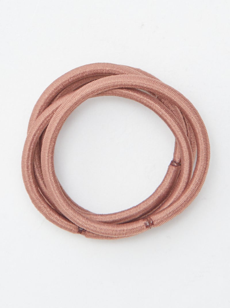 Setje met 15 elastiekjes Kaki - Kiabi