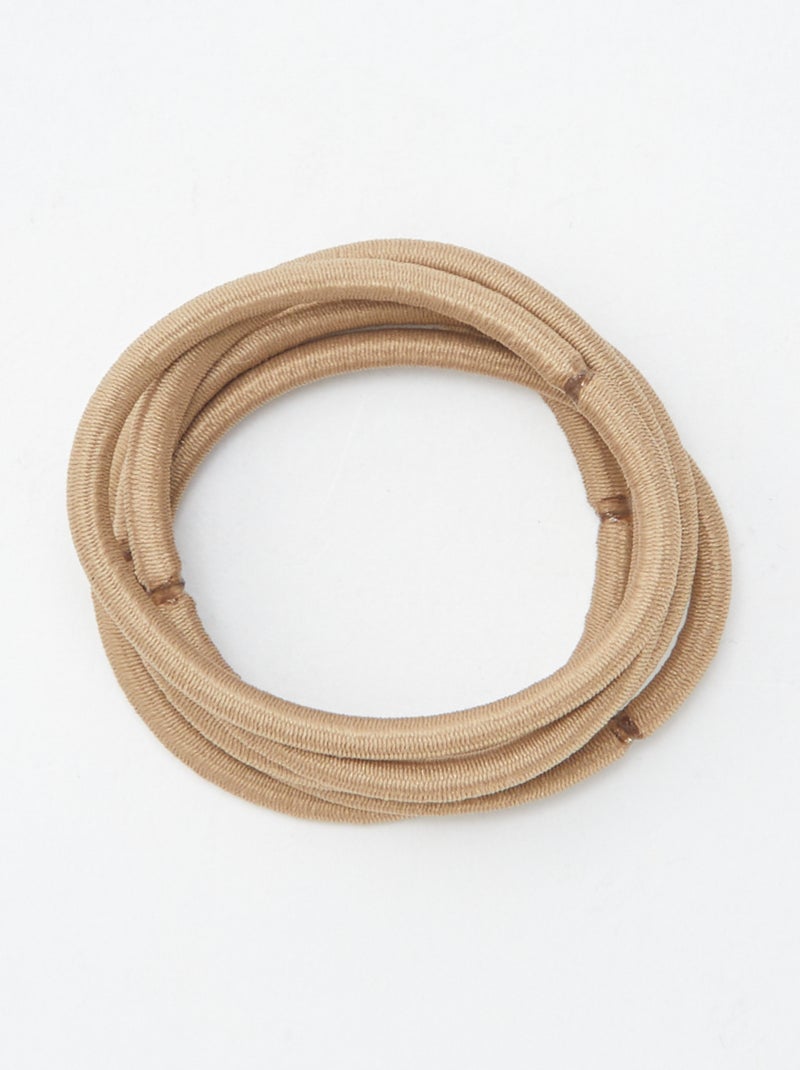 Setje met 15 elastiekjes Kaki - Kiabi