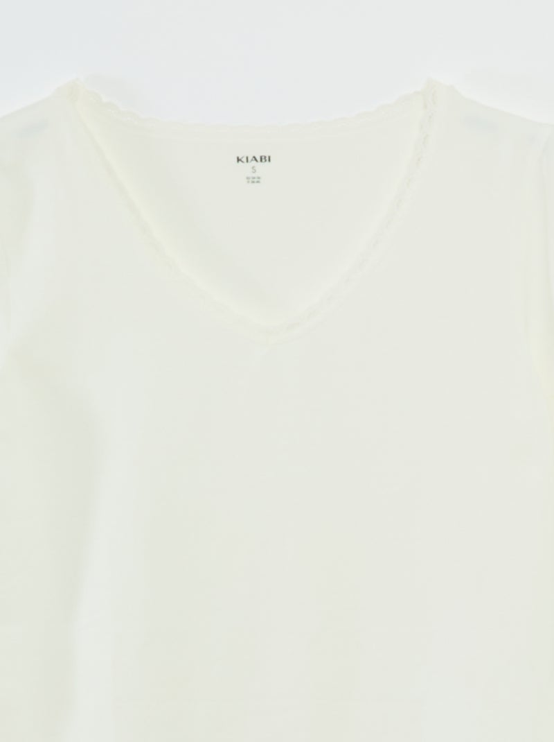 Setje met 2 baselayer-T-shirts BIEGE - Kiabi