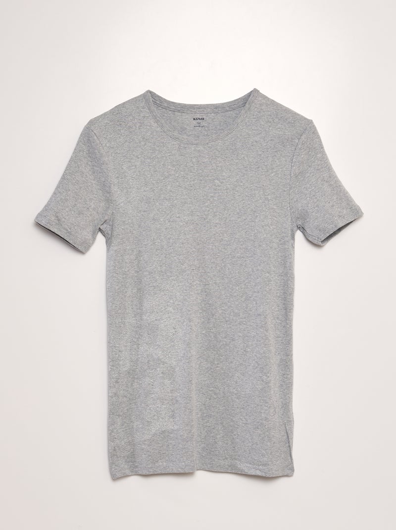 Setje met 2 basic T-shirts GRIJS - Kiabi