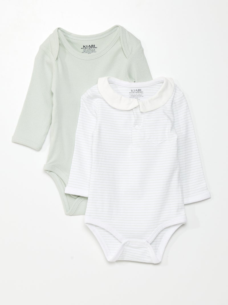 Setje met 2 body's WIT - Kiabi