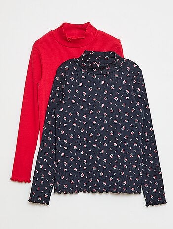 Setje met 2 coltruitjes van ribstof