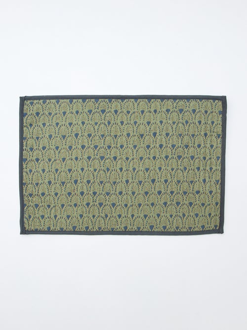 Setje met 2 doorgestikte placemats (30x45 cm) - Kiabi Home - Kiabi