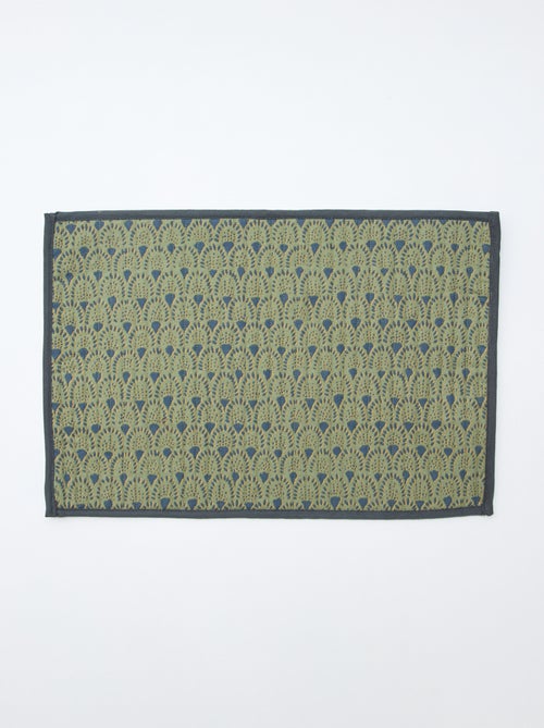 Setje met 2 doorgestikte placemats (30x45 cm) - Kiabi Home - Kiabi