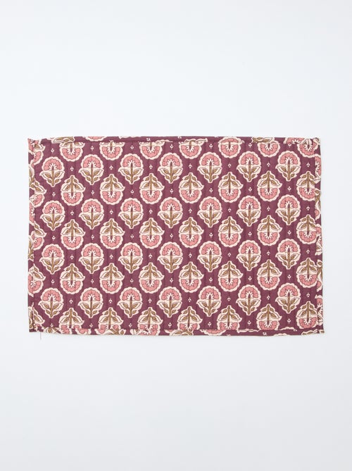Setje met 2 doorgestikte placemats (30x45 cm) - Kiabi Home - Kiabi