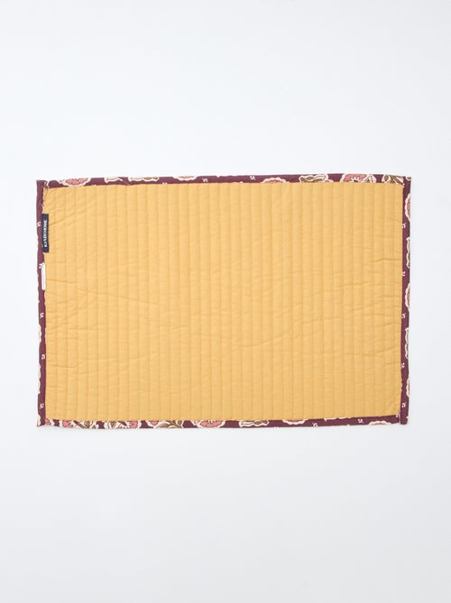 Setje met 2 doorgestikte placemats (30x45 cm) - Kiabi Home - Kiabi