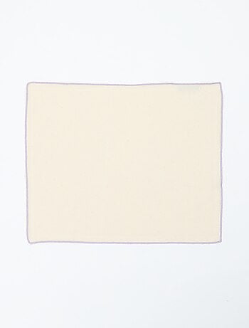 Set van 2 effen 2-in-1 placemats/servetten 32 x 40 cm - Kiabi Home