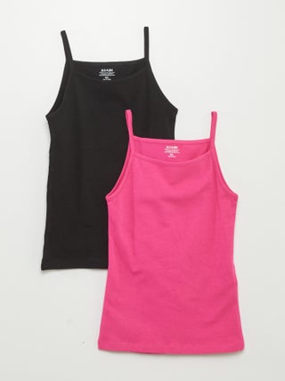 Setje met 2 effen singlets