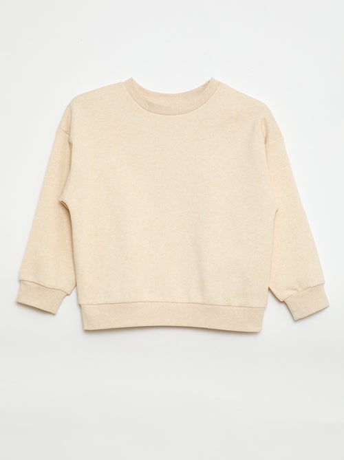 Setje met 2 effen sweaters van joggingstof - Kiabi