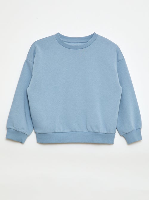 Setje met 2 effen sweaters van joggingstof - Kiabi