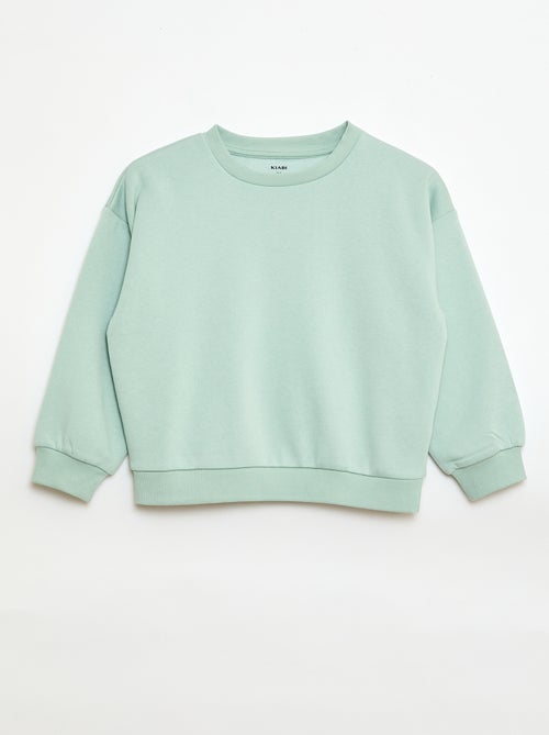 Setje met 2 effen sweaters van joggingstof - Kiabi Setje met 2 effen sweaters van joggingstof - Kiabi