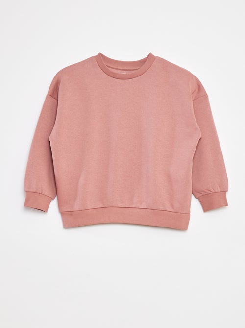 Setje met 2 effen sweaters van joggingstof - Kiabi