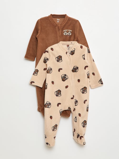 Setje met 2 fleece pyjama's 'Stitch' - 2-delig - Kiabi