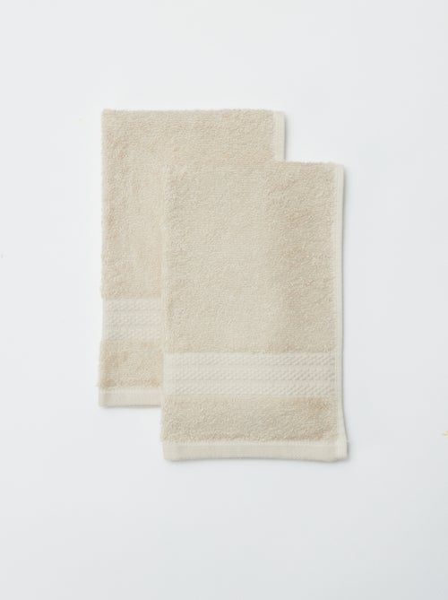 Setje met 2 gastenhanddoekjes (30x50 cm) - Kiabi Home - Kiabi
