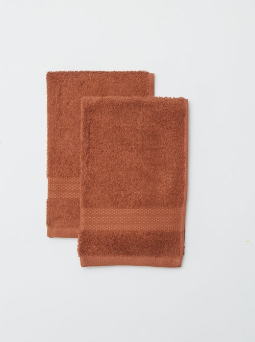 Setje met 2 gastenhanddoekjes (30x50 cm) - Kiabi Home - Kiabi