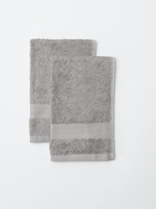 Setje met 2 gastenhanddoekjes (30x50 cm) - Kiabi Home - Kiabi