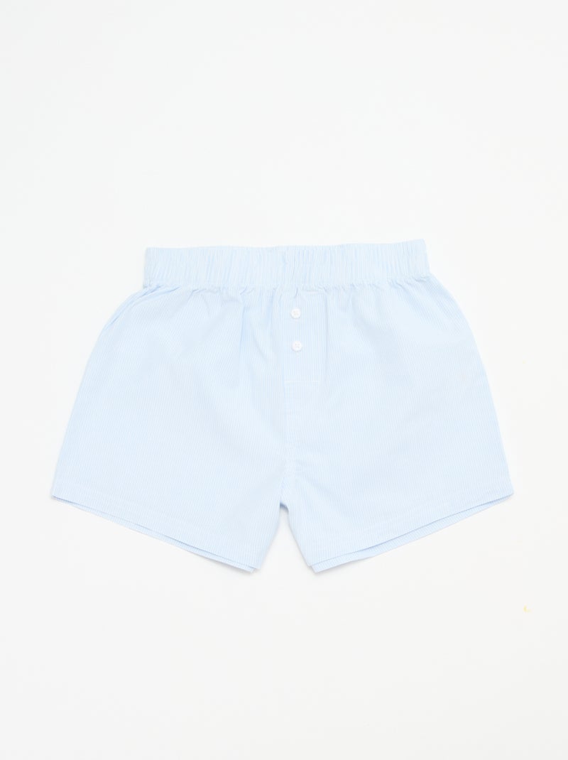 Setje met 2 geruite boxershorts Blauw - Kiabi