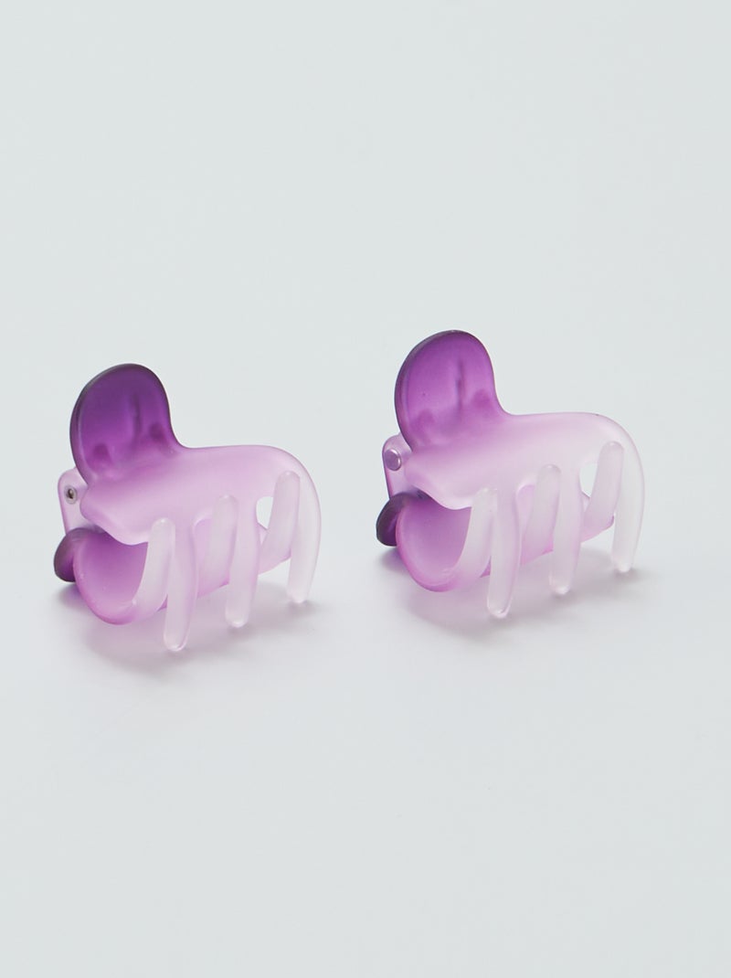 Setje met 2 haarspelden + 2 elastieken 'Minnie & Mickey' 'Disney' ROSE - Kiabi