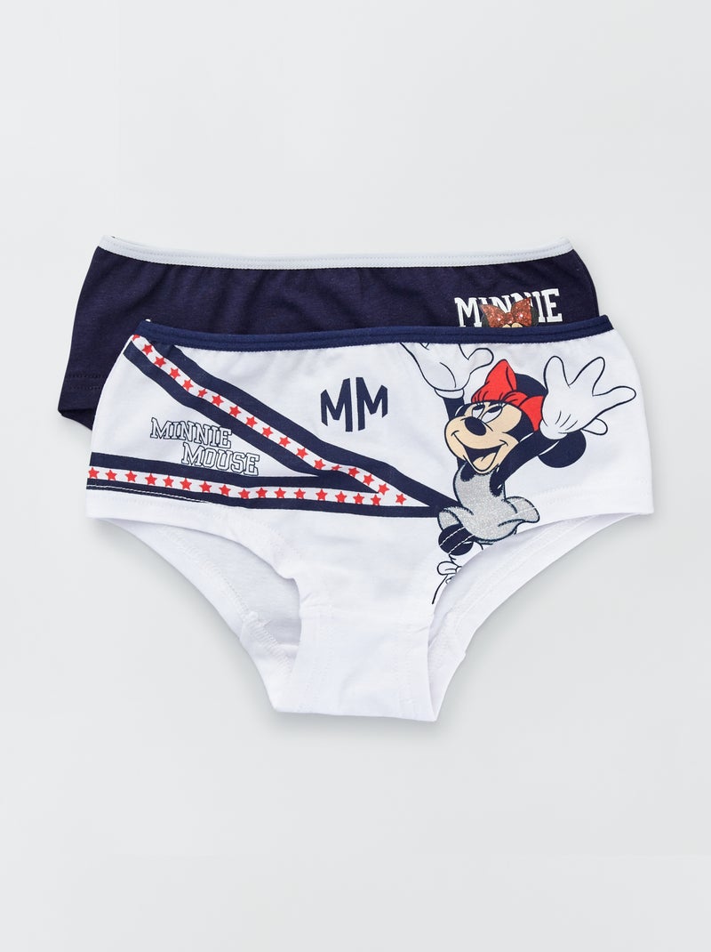 Setje met 2 hipsters met Minnie-print BLAUW - Kiabi