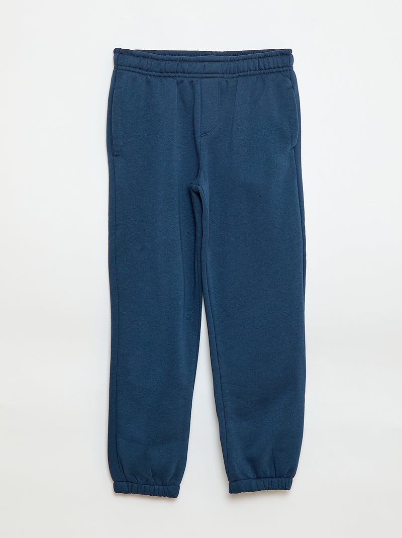 Setje met 2 joggingbroeken van sweatstof Blauw - Kiabi