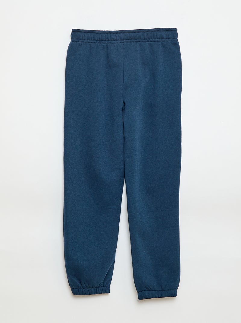 Setje met 2 joggingbroeken van sweatstof Blauw - Kiabi