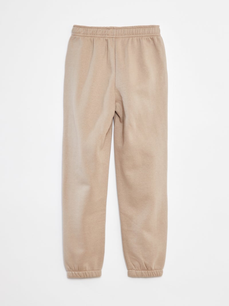 Setje met 2 joggingbroeken van sweatstof Kaki - Kiabi