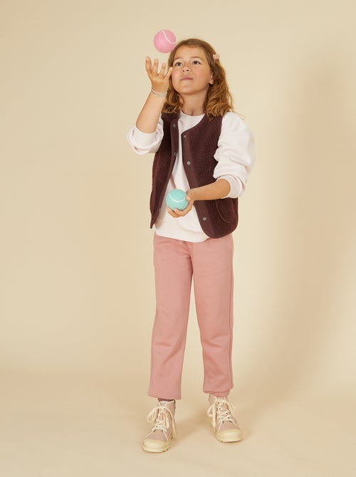 Setje met 2 joggingbroeken van sweatstof - Kiabi