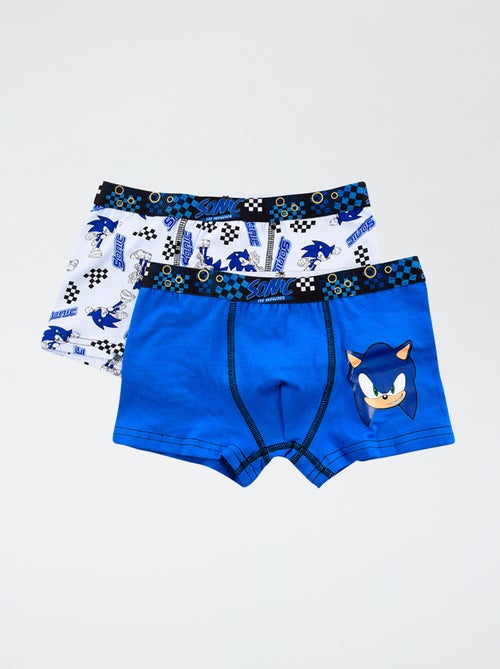 Setje met 2 katoenen boxershorts 'Sonic' - Kiabi