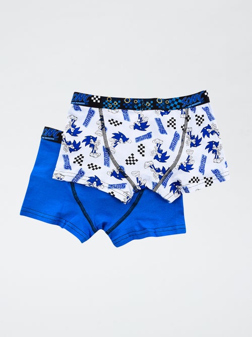 Setje met 2 katoenen boxershorts 'Sonic' - Kiabi