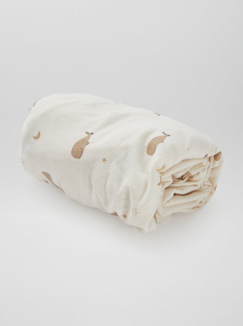 Setje met 2 katoenen hoeslakens - Kiabi