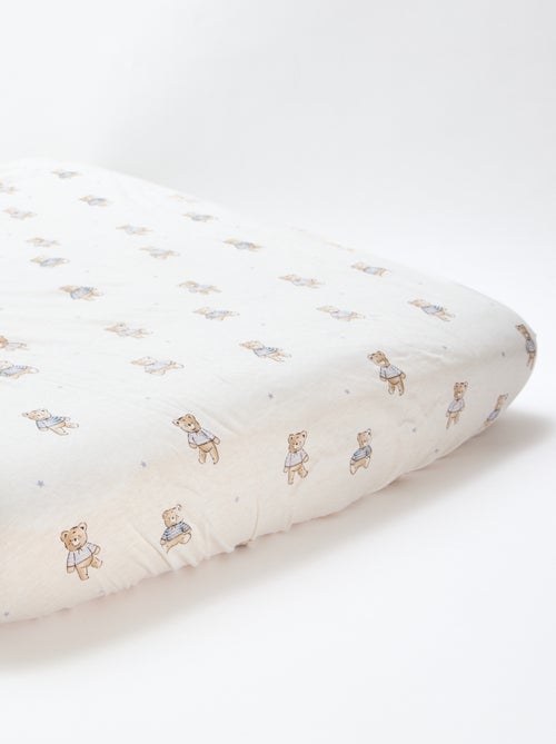 Setje met 2 katoenen hoeslakens - Kiabi