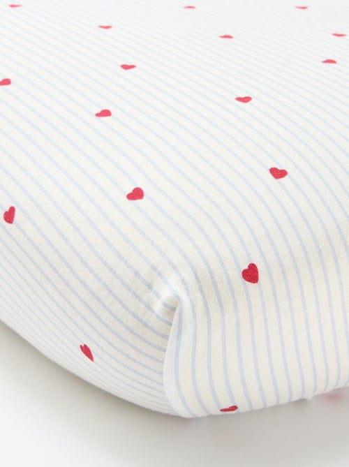 Setje met 2 katoenen hoeslakens - Kiabi