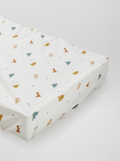 Setje met 2 katoenen hoeslakens - Kiabi