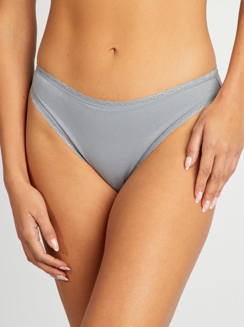 Setje met 2 katoenen slips - Kiabi