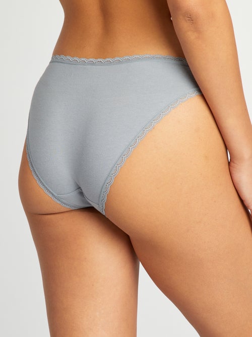 Setje met 2 katoenen slips - Kiabi