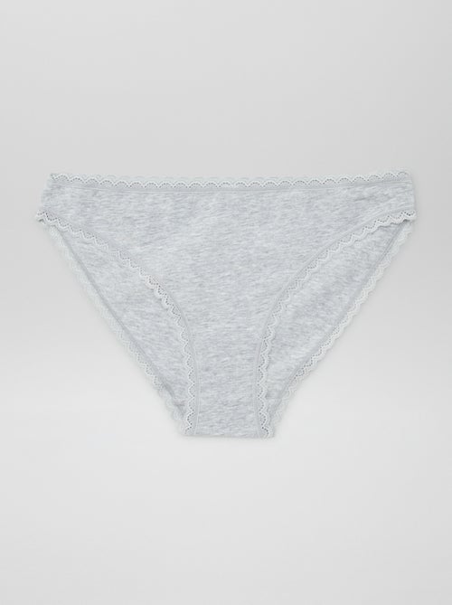 Setje met 2 katoenen slips - Kiabi