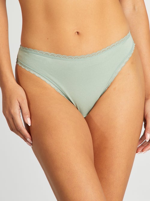 Setje met 2 katoenen slips - Kiabi