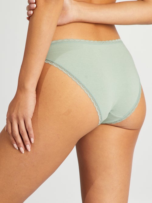 Setje met 2 katoenen slips - Kiabi