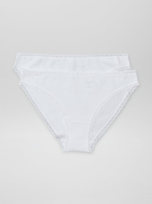 Setje met 2 katoenen slips - Kiabi