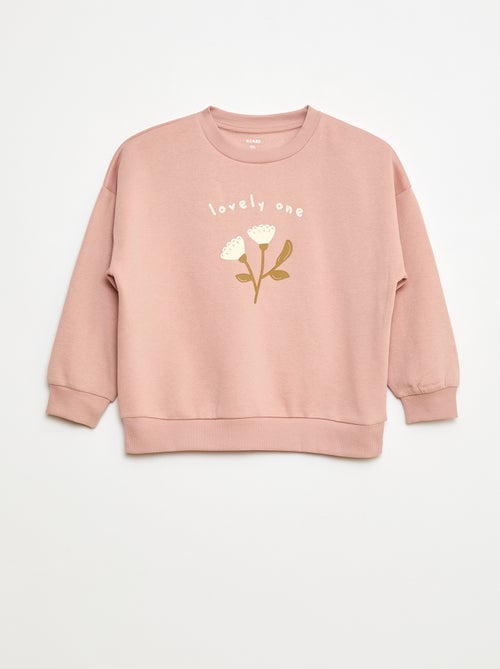 Setje met 2 katoenen sweaters met prints - Kiabi