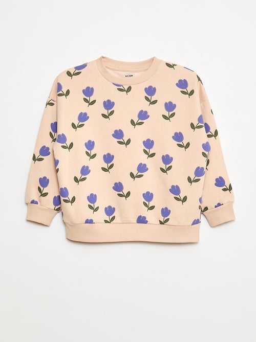 Setje met 2 katoenen sweaters met prints - Kiabi