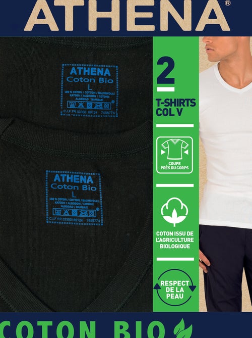 Setje met 2 katoenen T-shirts 'Athena' - Kiabi