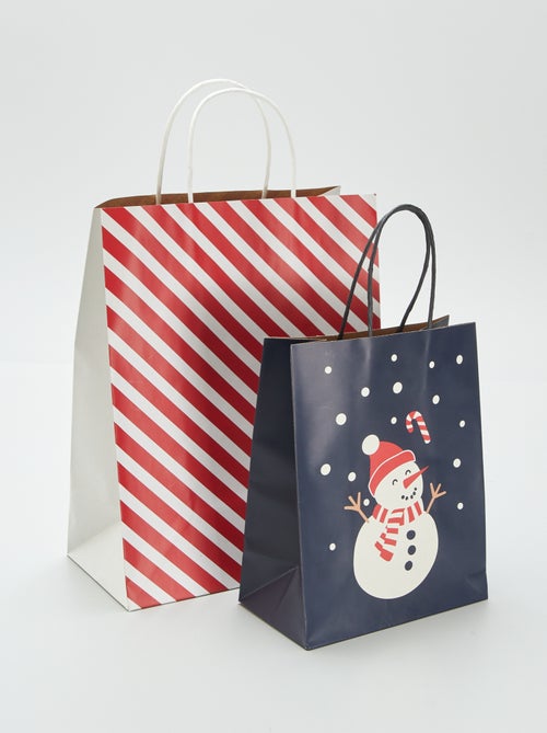 Setje met 2 kerstcadeautasjes - Kiabi