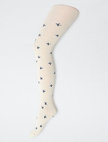 Setje met 2 kousenbroeken met pandamotiefje