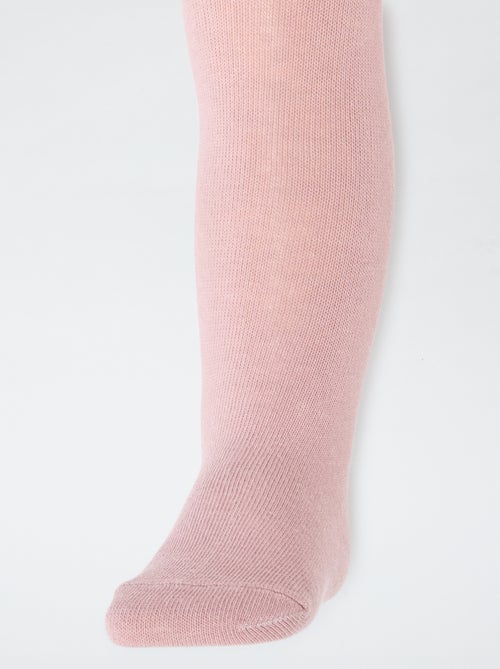 Setje met 2 kousenbroeken van effen jersey - Kiabi