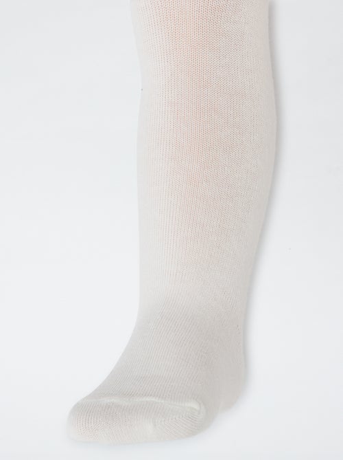 Setje met 2 kousenbroeken van effen jersey - Kiabi