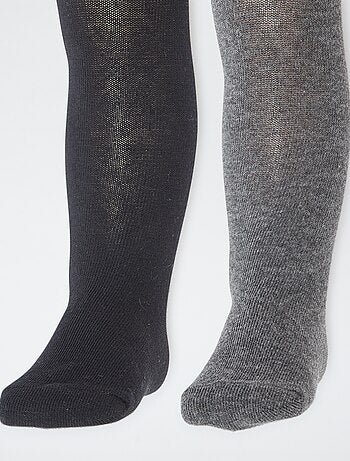 Setje met 2 kousenbroeken van effen jersey