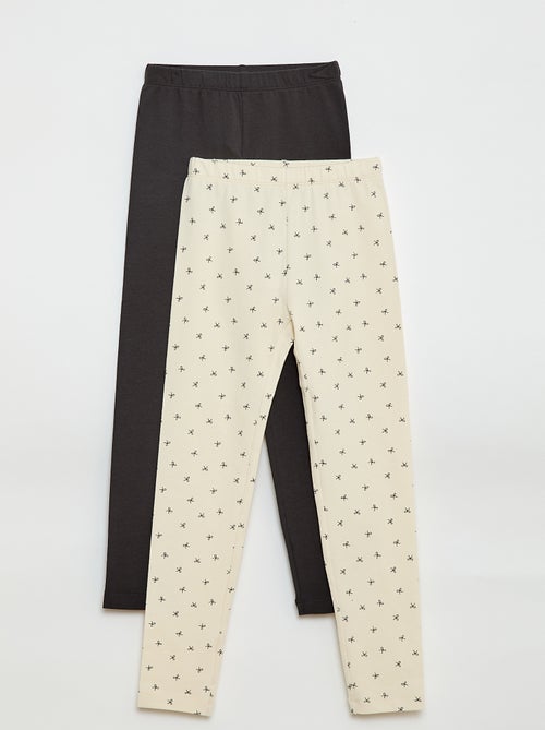 Setje met 2 lange leggings - Kiabi